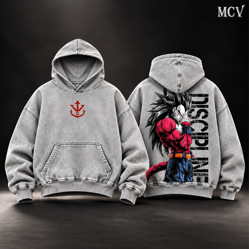 Vegeta SSJ4 Discipline Hoodie - Gray