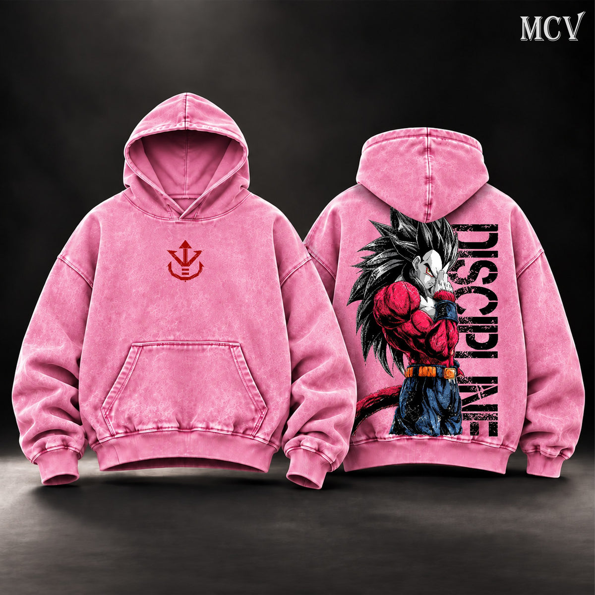 Vegeta SSJ4 Discipline Hoodie - Pink