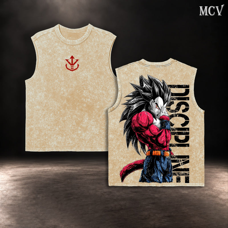 Vegeta SSJ4 Discipline Tanktop - Apricot