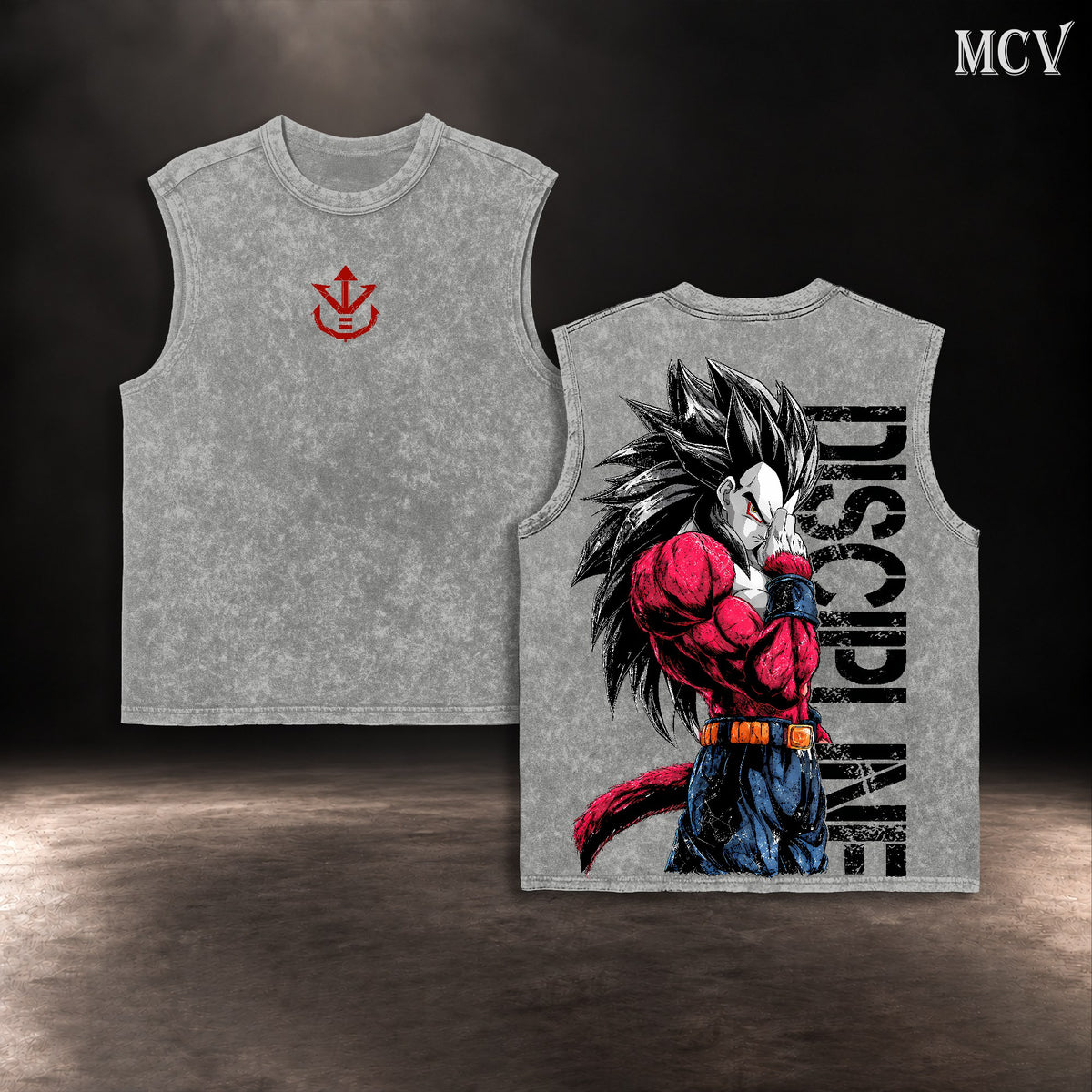 Vegeta SSJ4 Discipline Tanktop - Gray