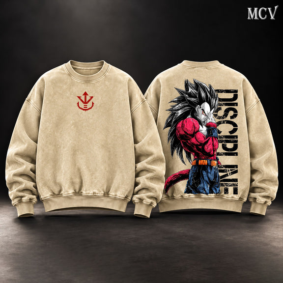 Vegeta SSJ4 Discipline Sweatshirt - Apricot