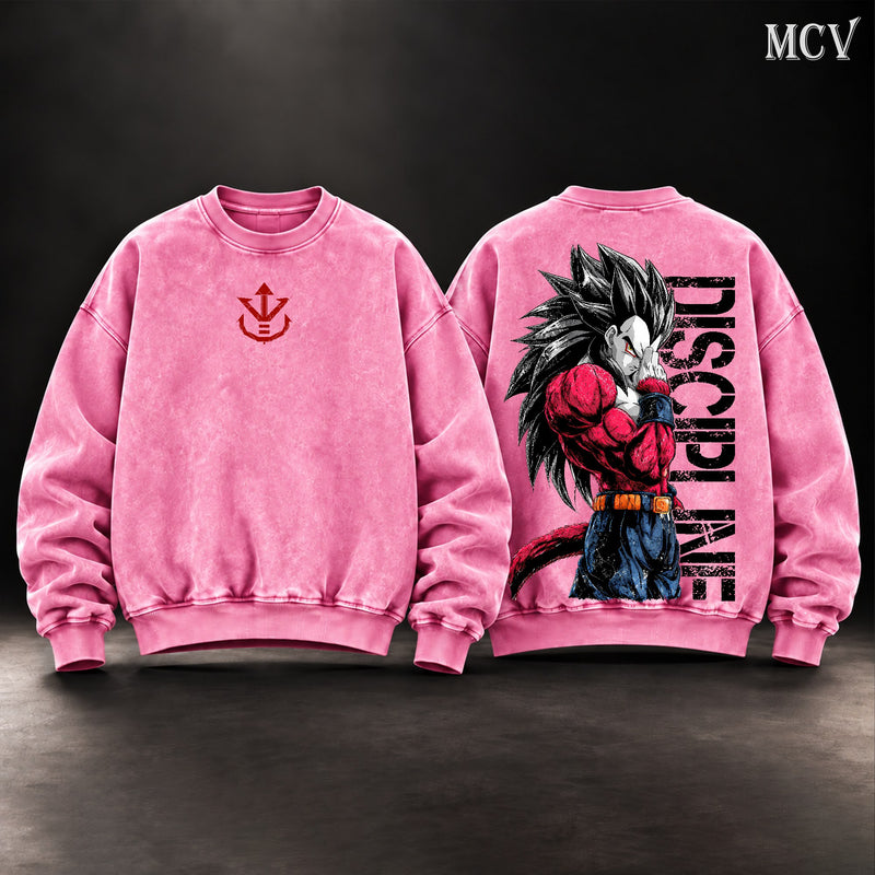 Vegeta SSJ4 Discipline Sweatshirt - Pink