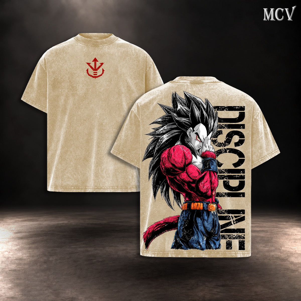 Vegeta SSJ4 Discipline T-shirt - Apricot