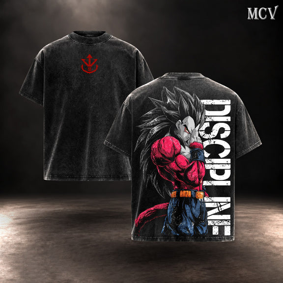 Vegeta SSJ4 Discipline T-shirt - Black
