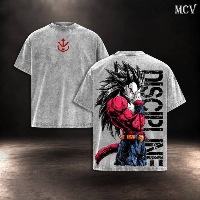 Vegeta SSJ4 Discipline T-shirt - Gray