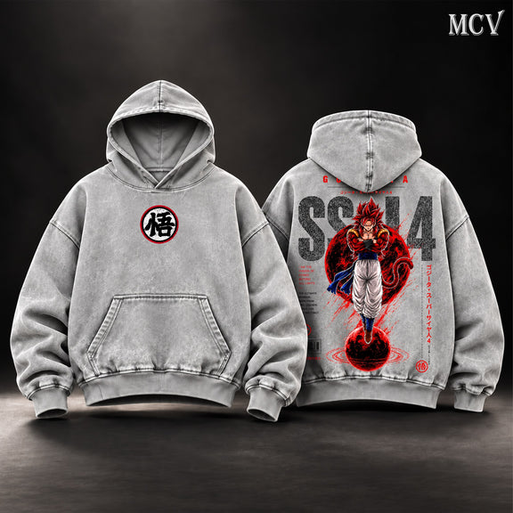 Gogeta SSJ4 Hoodie - Gray