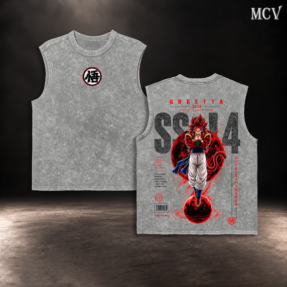 Gogeta SSJ4 Tanktop - Gray