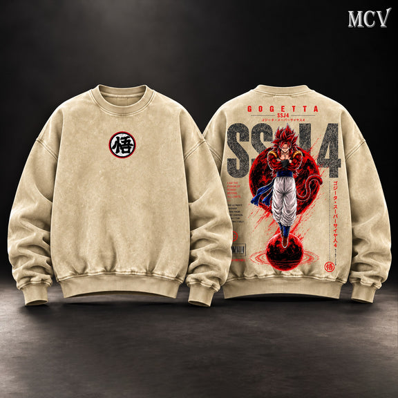 Gogeta SSJ4 Sweatshirt - Apricot