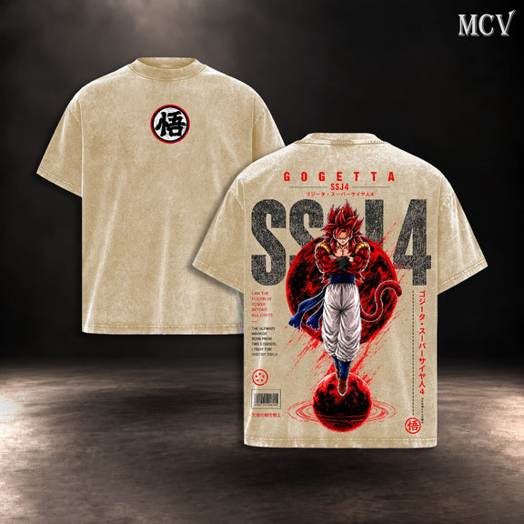 Gogeta SSJ4 T-shirt - Apricot