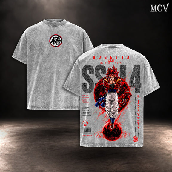 Gogeta SSJ4 T-shirt - Gray