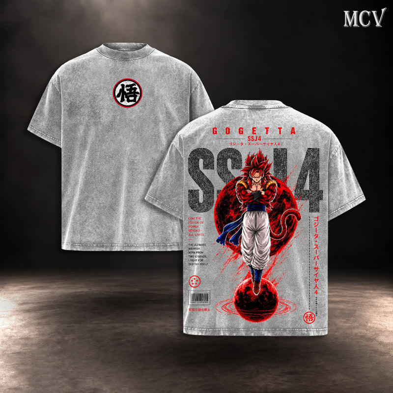 Gogeta SSJ4 T-shirt - Gray