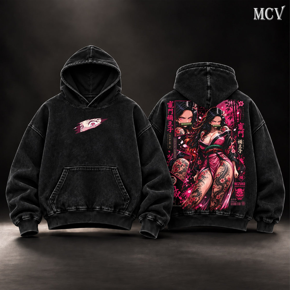 Nezuko Kamado Hoodie - Black