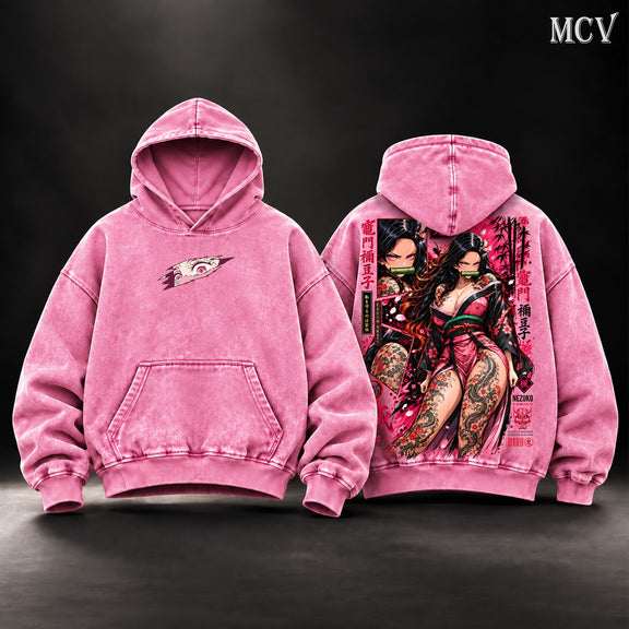 Nezuko Kamado Hoodie - Pink
