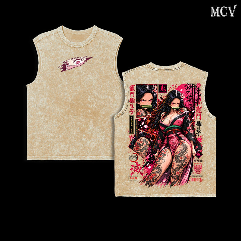 Nezuko Kamado Tanktop - Apricot