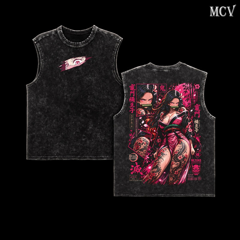 Nezuko Kamado Tanktop - Black