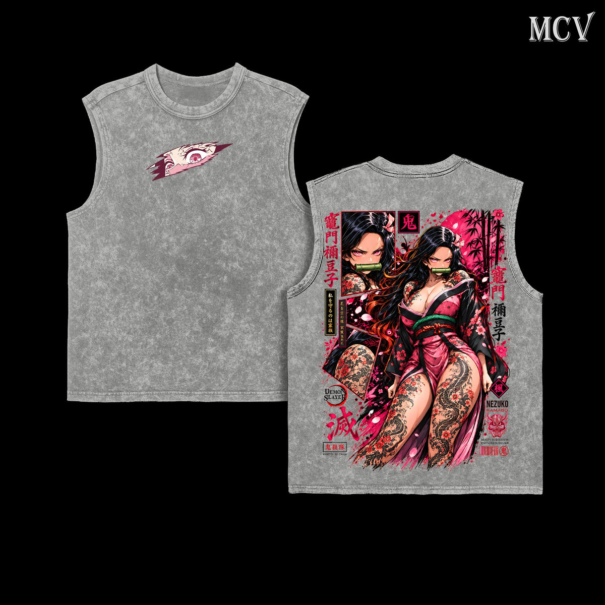 Nezuko Kamado Tanktop - Gray