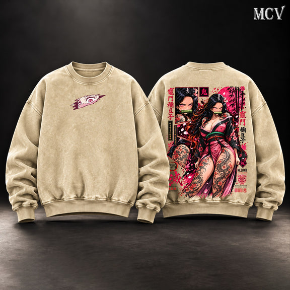 Nezuko Kamado Sweatshirt - Apricot