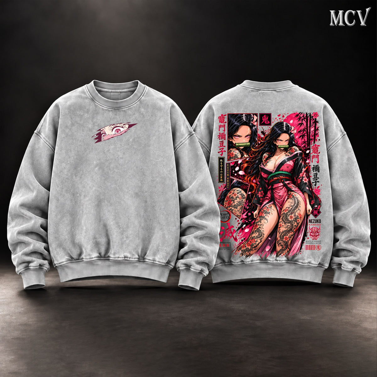 Nezuko Kamado Sweatshirt - Gray