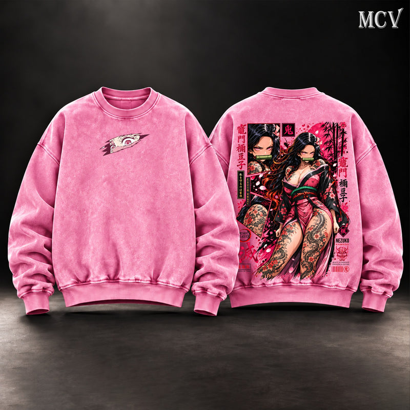 Nezuko Kamado Sweatshirt - Pink