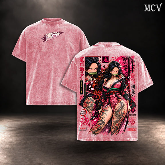 Nezuko Kamado T-shirt - Pink