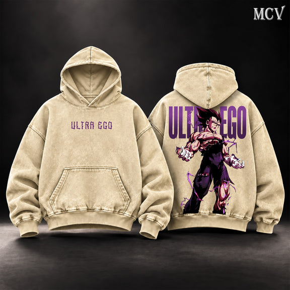 Vegeta Ultra Ego Unleashed Hoodie - Apricot