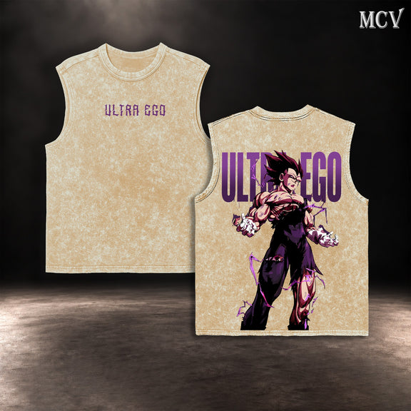 Vegeta Ultra Ego Unleashed Tanktop - Apricot