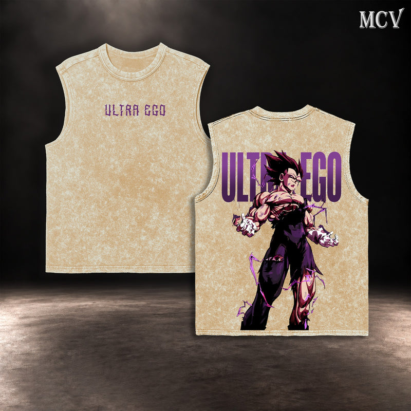 Vegeta Ultra Ego Unleashed Tanktop - Apricot