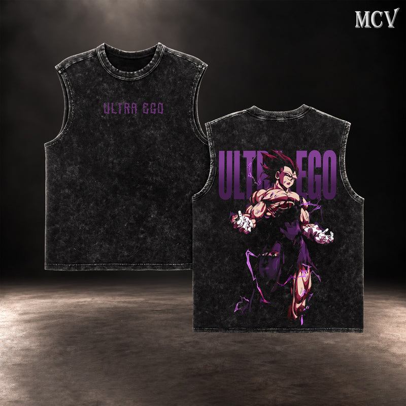 Vegeta Ultra Ego Unleashed Tanktop - Black