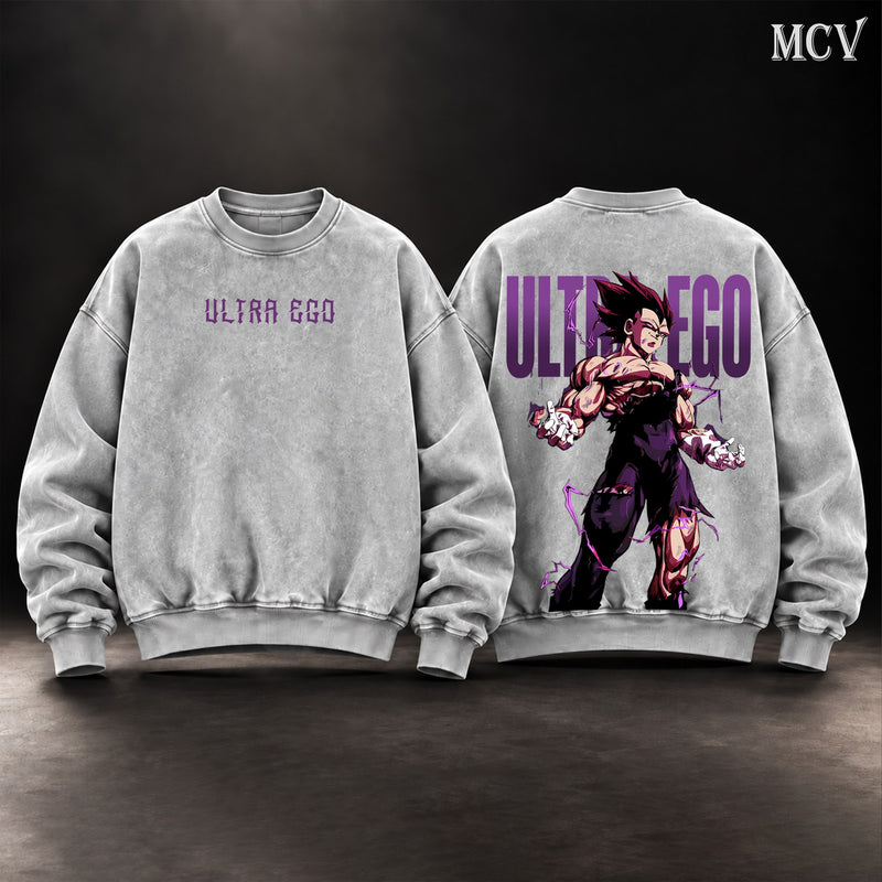Vegeta Ultra Ego Unleashed Sweatshirt - Gray