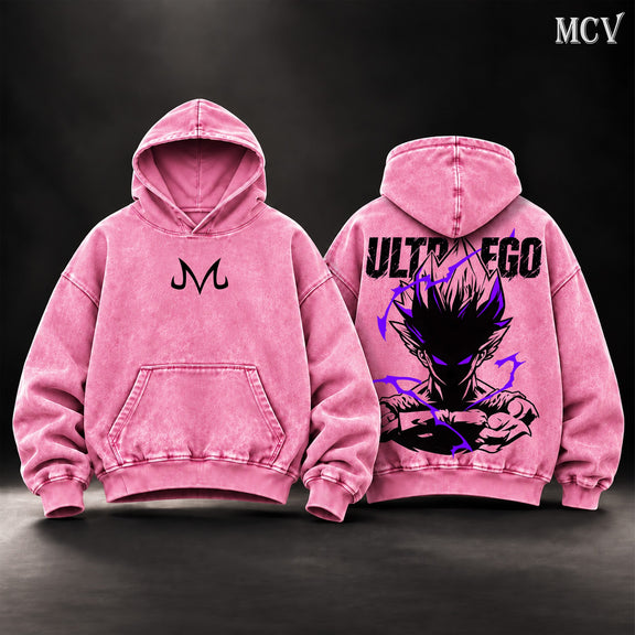 Vegeta Ultra Ego Majin Mark Hoodie - Pink