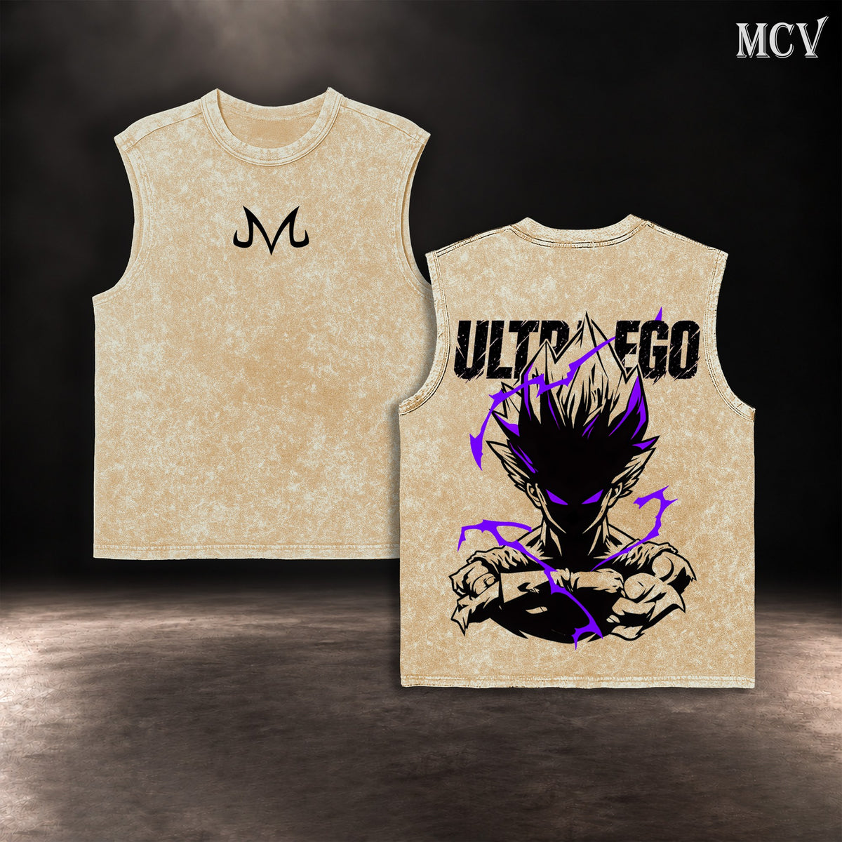 Vegeta Ultra Ego Majin Mark Tanktop - Apricot