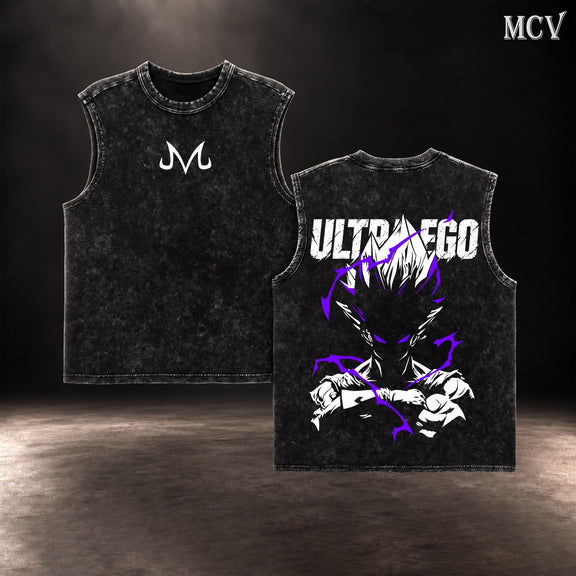 Vegeta Ultra Ego Majin Mark Tanktop - Black