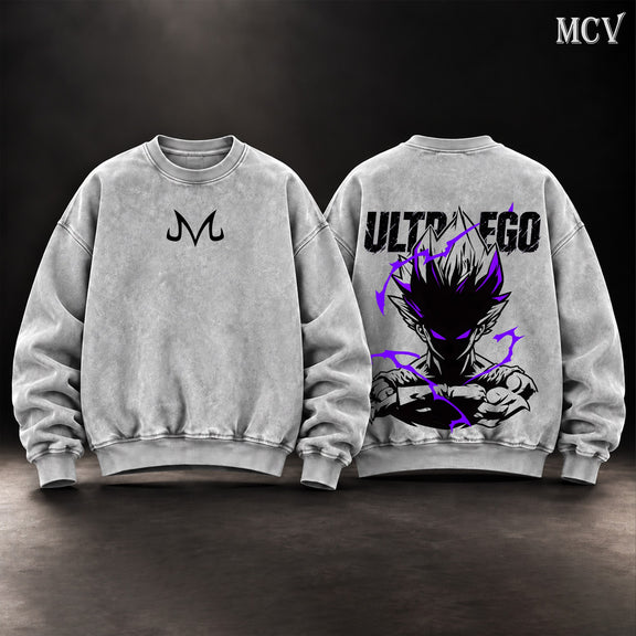 Vegeta Ultra Ego Majin Mark Sweatshirt - Gray