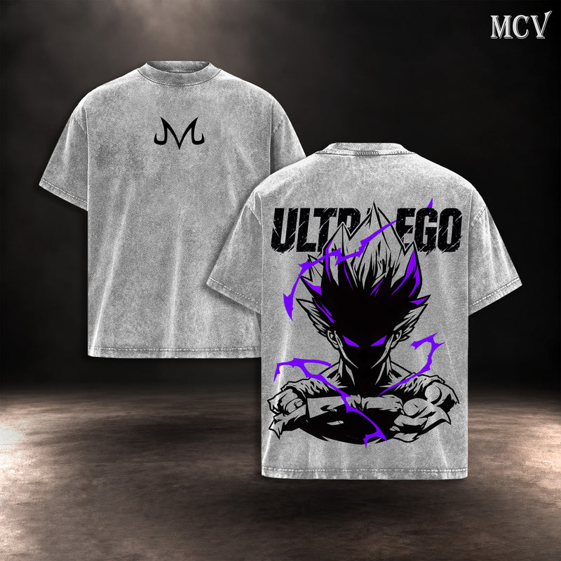 Vegeta Ultra Ego Majin Mark T-shirt - Gray