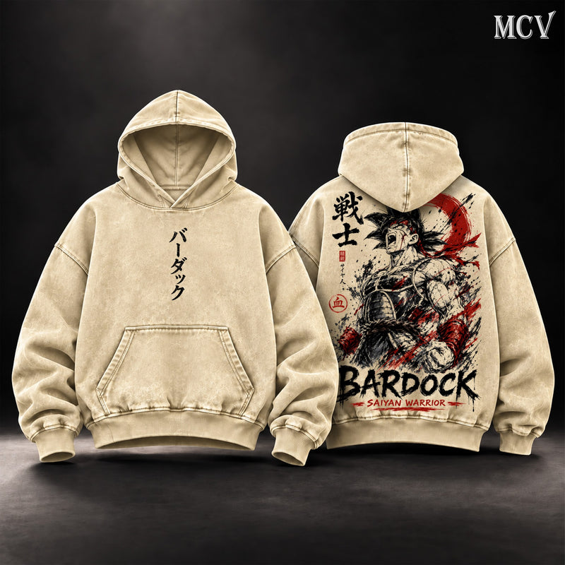 Bardock Saiyan Warrior Hoodie - Apricot