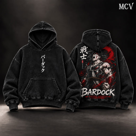 Bardock Saiyan Warrior Hoodie - Black