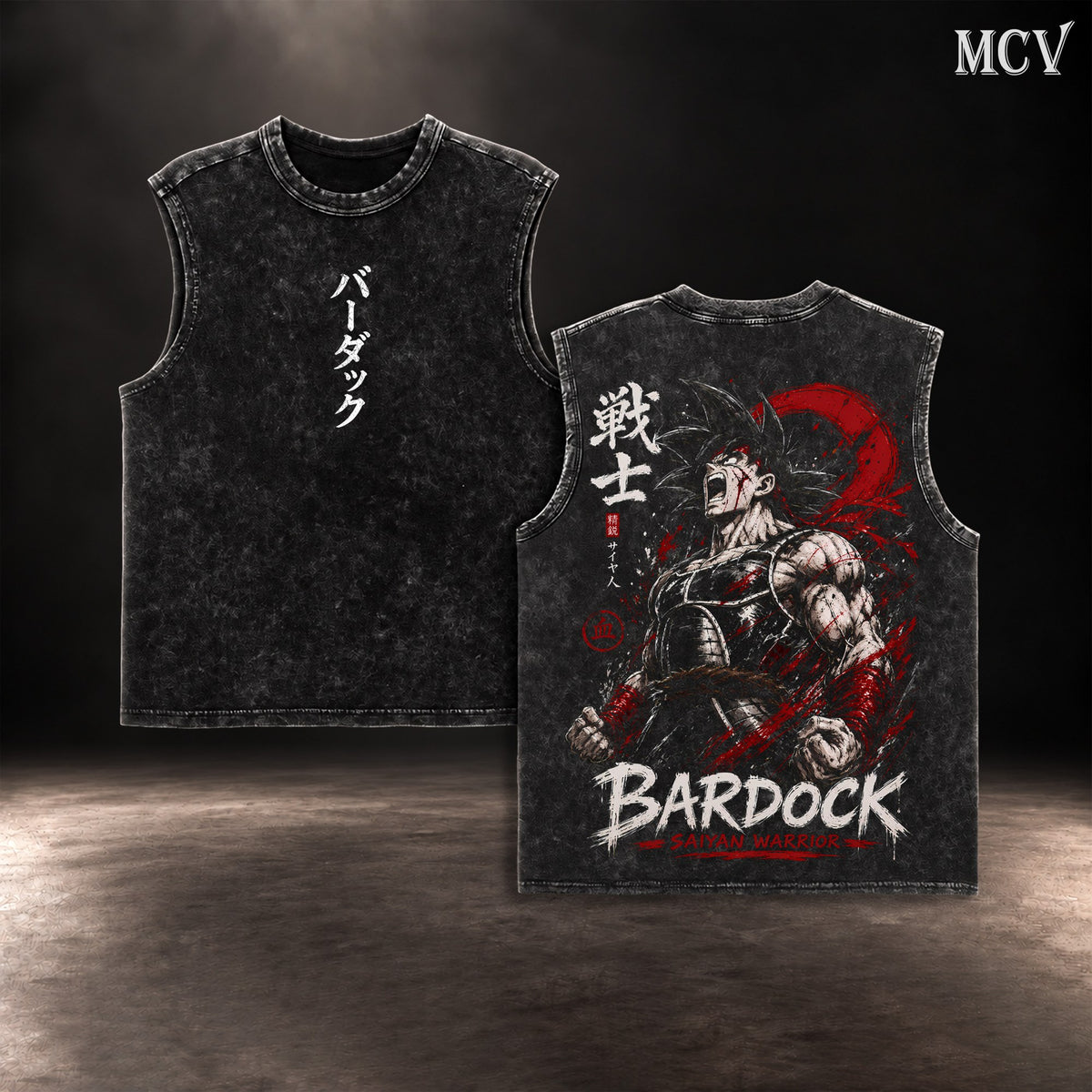 Bardock Saiyan Warrior Tanktop - Black