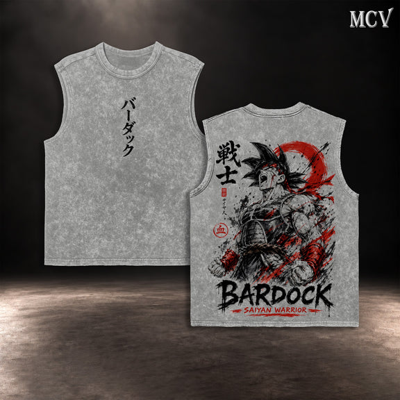 Bardock Saiyan Warrior Tanktop - Gray