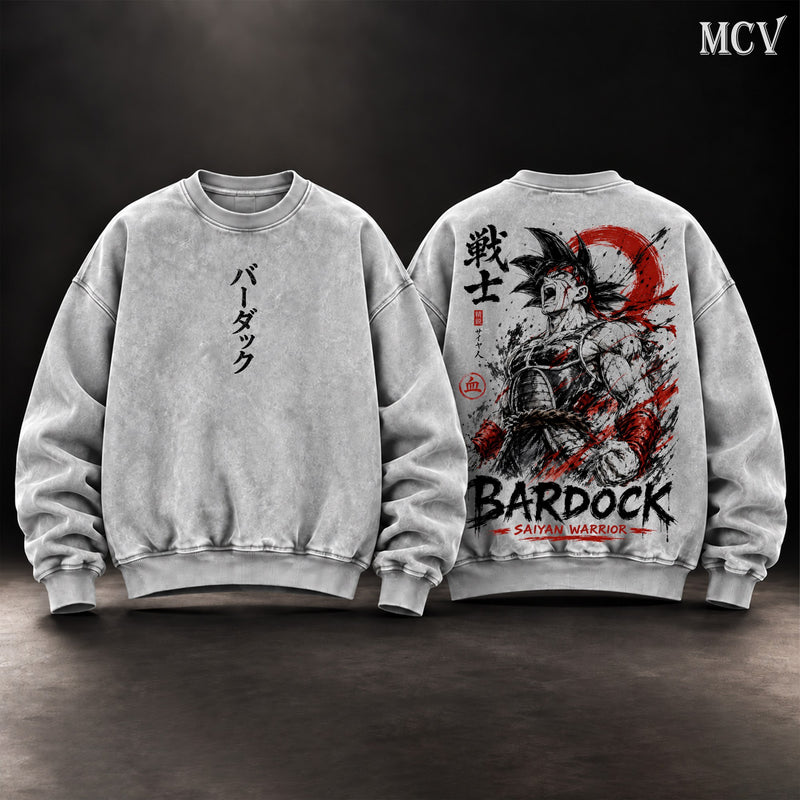 Bardock Saiyan Warrior Sweatshirt - Gray