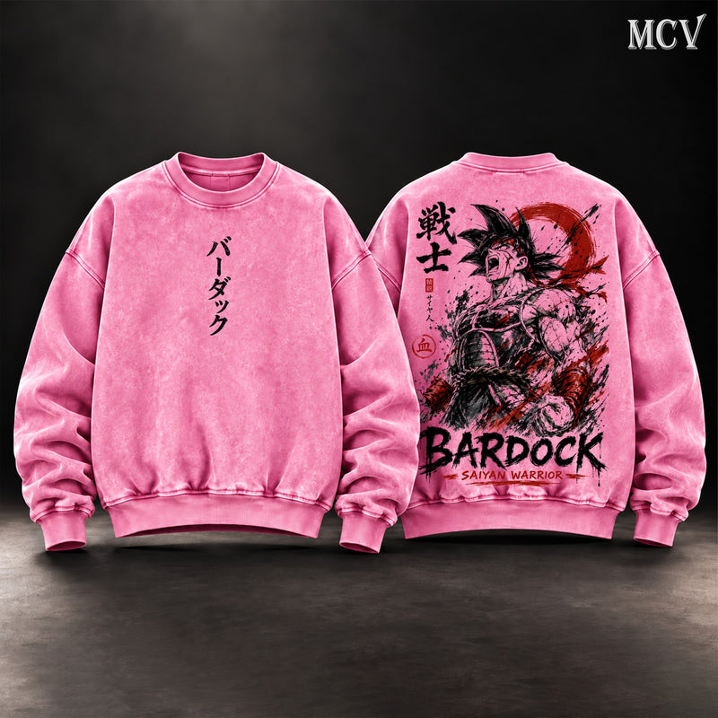 Bardock Saiyan Warrior Sweatshirt - Pink