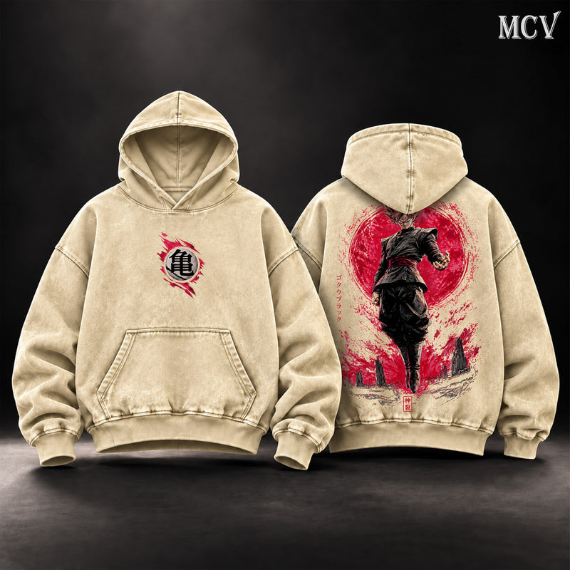 Goku Black Rose Blood Moon Hoodie - Apricot