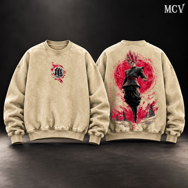 Goku Black Rose Blood Moon Sweatshirt - Apricot