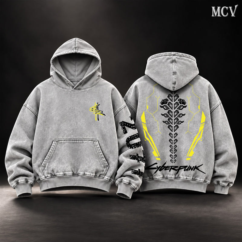 Cyberpunk 2077 Sandevistan Hoodie - Gray