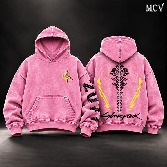 Cyberpunk 2077 Sandevistan Hoodie - Pink