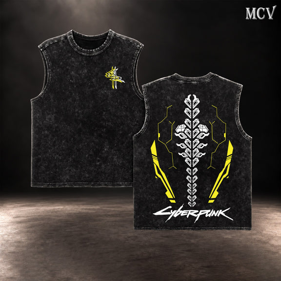 Cyberpunk 2077 Sandevistan Tanktop - Black