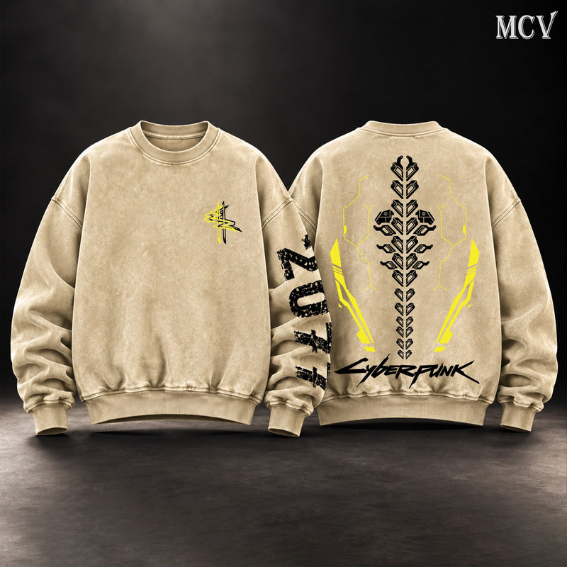 Cyberpunk 2077 Sandevistan Sweatshirt - Apricot