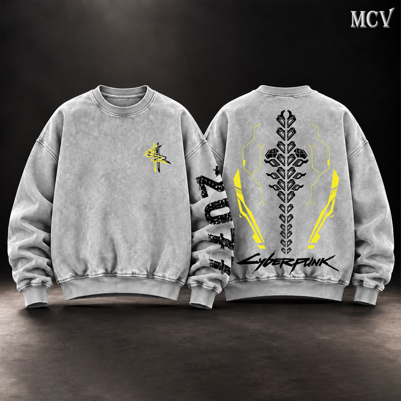 Cyberpunk 2077 Sandevistan Sweatshirt - Gray