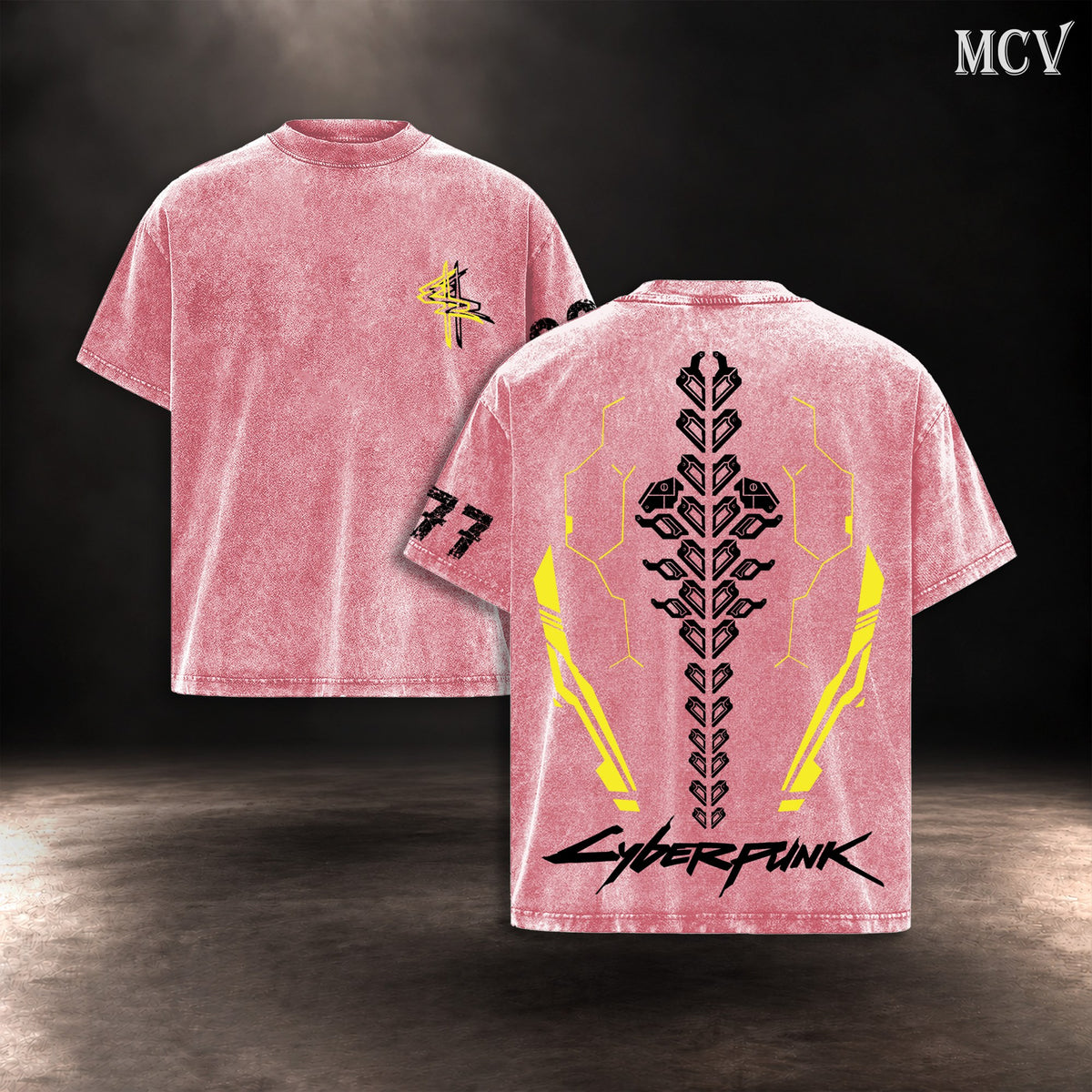 Cyberpunk 2077 Sandevistan T-shirt - Pink