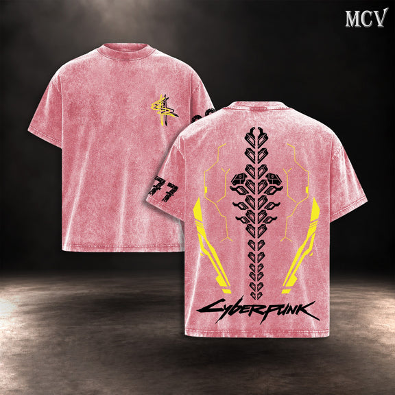 Cyberpunk 2077 Sandevistan T-shirt - Pink