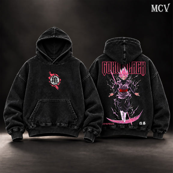 Goku Black Rose Hoodie - Black